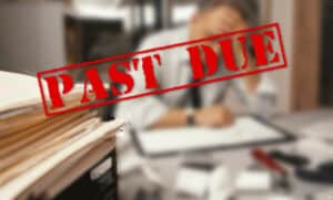 Past due invoices from slow-paying clients