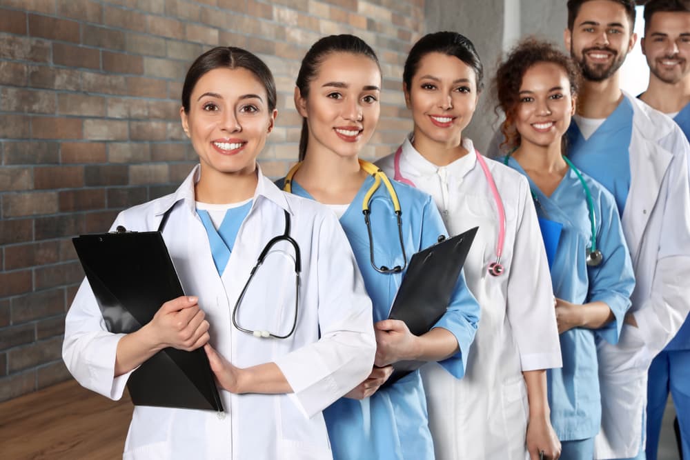 a group of healthcare workers